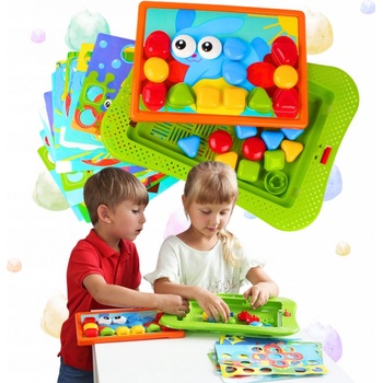 Teddies Mozaika klobouček a šablony