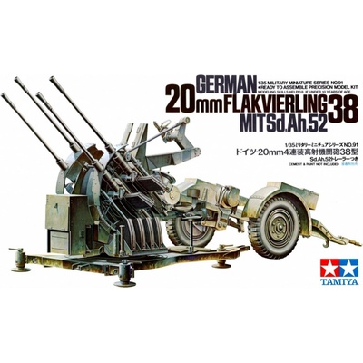 Tamiya 20mm Flakvierling 38 35091 1:35