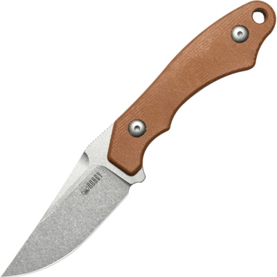 Kubey TLB Beadblast 14C28N Brown Micarta,Kydex Sheath KU468C