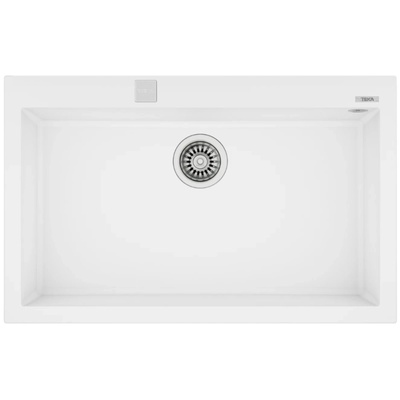 Teka Мивка Teka ForSquare 72.40 TG, Гранит, Авт. клапан, За шкаф, 80 см, Бял (115230004)