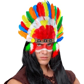 Rappa Indiánska náčelnícka čelenka farebná