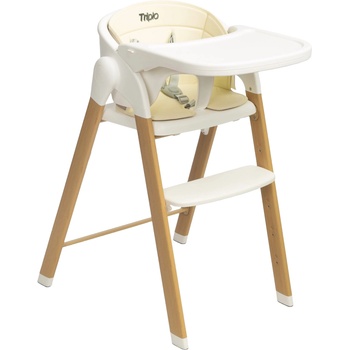 Caretero Столче за хранене 3 в 1 Caretero - Triplo, Beige (TERO-7731)