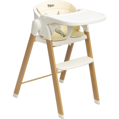 Caretero Столче за хранене 3 в 1 Caretero - Triplo, Beige (TERO-7731)