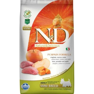 N&D Grain Free Adult Mini Boar & Apple With Pumpkin 7 kg
