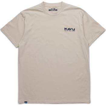 KAVU Мъжка тениска KAVU Waves T-shirt - Moonbeam (216-8140-0111)