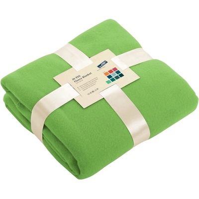 James & Nicholson fleece deka JN950 Limetkově zelená 130x170
