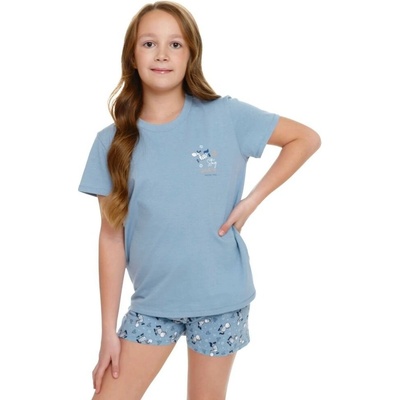 Detské pyžamo Stay positive sv.modré