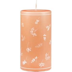 Unipar Оранжева свещ , време на горене 87 h Fleur - Unipar (Fleur Orange Pillar 80x150)