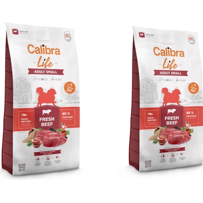 Calibra Dog Life Adult Small Fresh Beef 2 x 6 kg
