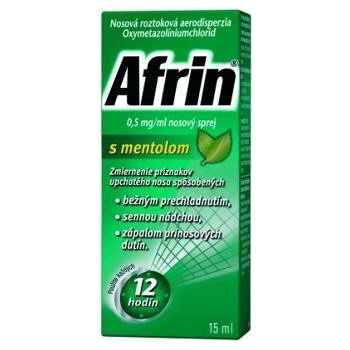 Afrin 0,5 mg/ml nosový sprej s mentolom aer.nao.1 x 15 ml