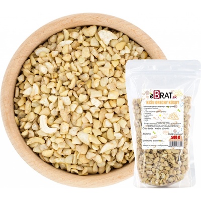 eBrat.sk Kešu kúsky 2-5mm 500 g