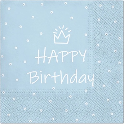 PAW servítky L Special Day light blue 33x33cm