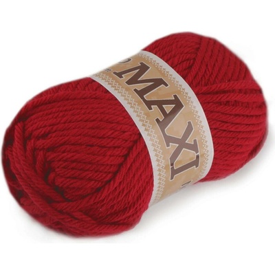 Pletací příze Jumbo Maxi 100 g Varianta: 4 (934) červená, Balení: 1 ks 44062/88797/201505