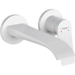 Hansgrohe Vivenis - Смесител за мивка за вграждане, за двуотворен монтаж, EcoSmart, бял мат 75050700 (75050700)