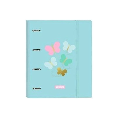 Moose Папка с пръстени Moos Butterflies Син 27 x 32 x 3.5 cm