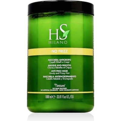 HS MILANO No Frizz Anti-Frizz Mask маска за коса с anti-frizz ефект 1000 ml унисекс
