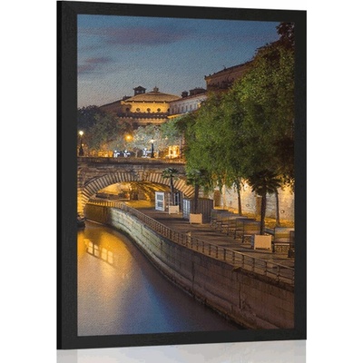 Plakát nábřeží Paříže - 60x90 no frame