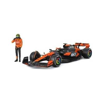 Bburago Formula 1 McLaren MCL39 č. 4 Lando Norris s figúrkou jazdca – mierka 1:24