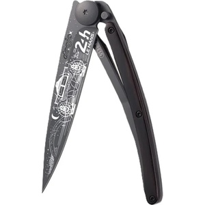 DEEJO DEE725 TATTOO BLACK 24H LE MANS / Ултралеко джобно ножче от изданието 24h Le Mans с дръжка от абаносово дърво - черно (DEE725)