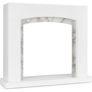 Image 1 of Klarstein Studio Frame II, рамка за камина, MDF, мраморна декорация (FP4-StudioFrameII) (FP4-StudioFrameII)