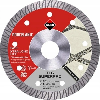 Diamantový kotouč na slinuté dlaždice Rubi TLG 125mm