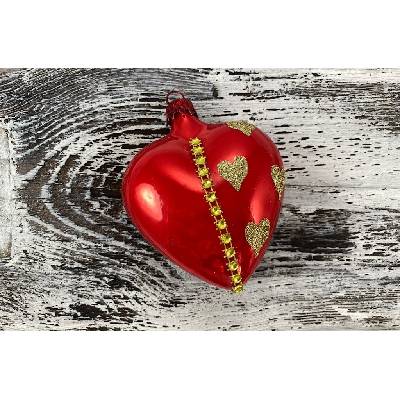 Valentínske srdiečko 463 107 1ks zlatá retiazka