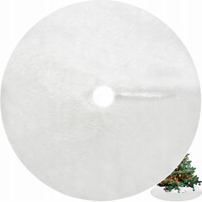 Ruhhy 22228 Deka pod vianočný stromček chlpatá 150 cm biela