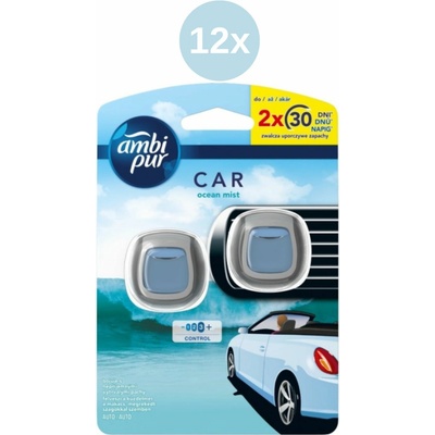 Ambi Pur Car vôňa do auta 12x (2x 2ml) ocean mist