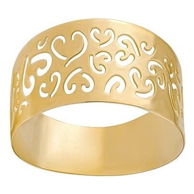 SILVEGO Zlatý prsten se srdíčky Maisy ze žlutého zlata FNNNP132RGY