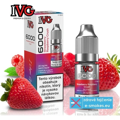 IVG 6000 Salt Strawberry Raspberry Crush 10 ml 20 mg