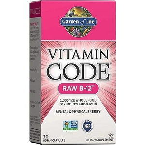 Garden of Life Vitamin Code RAW B-12, 30 Veg Capsules