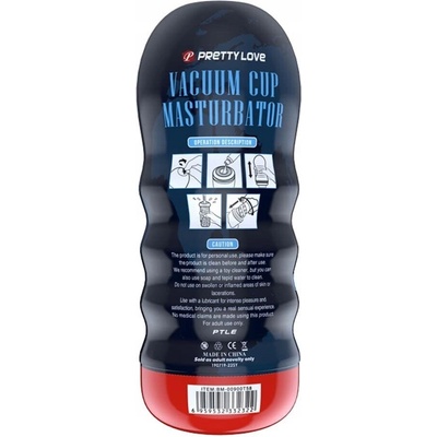 Pánský masturbátor Vagina v tubě z umělé kůže Pretty Love Vacuum Cup 55