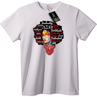 NOONEBRAND Тениска Delta Sigma Theta Сестринство - S, White