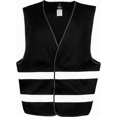 Result Unisex bezpečnostná reflexná vesta R200X Black