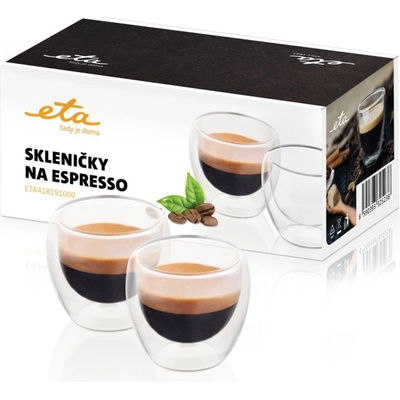 Eta Skleničky na espresso 4181 91000 2 x 80 ml