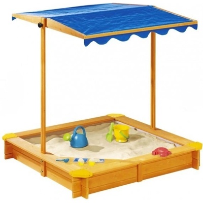 KidLand Pískoviště se stříškou a zmrzlinárnou 118x118x118 cm modrá – Zboží Mobilmania