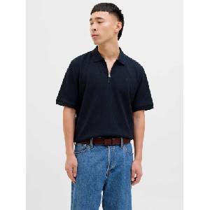 JACK & JONES Тениска jjeaustin zip polo ss noos (122791774777072)