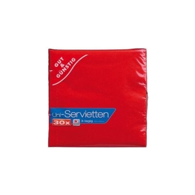 Edeka ubrousky 3V bordo 30ks 33x33