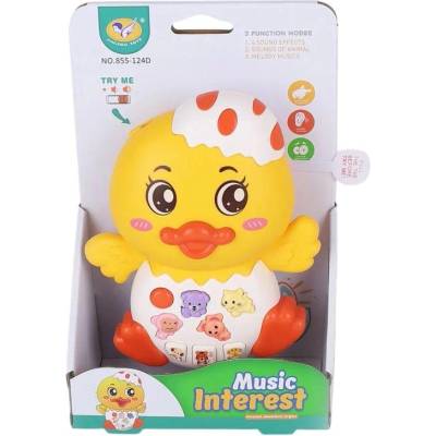 Raya Toys Бебешка музикална играчка Raya Toys - Пате със звуци и светлини (503123321)
