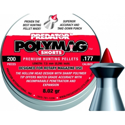 Diabolky JSB Predator PolyMag Shorts 4,5 mm 200 ks