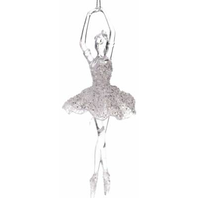 Plastová vianočná ozdoba 17 cm Balerina – Dakls