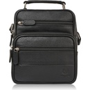 Paolo Peruzzi pánska kožená taška cez rameno T-128-BL čierna