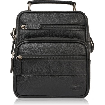 Paolo Peruzzi pánska kožená taška cez rameno T-128-BL čierna