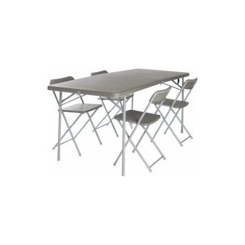Vango ORCHARD XL 182 TABLE AND CHAIR SET grey Šedá stůl a židle