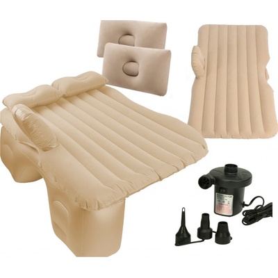 KIK KX7579 Nafukovací matrac do auta 130 x 80 cm béžový