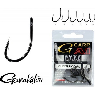 GAMAKATSU A1 G-CARP SUPER HOOKS PTFE veľ.4 10 ks
