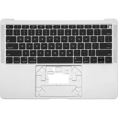 Apple MacBook Air 13" A1932 (2018 - 2019) - Horný Rám Klávesnice + Klávesnica US (Silver), Silver