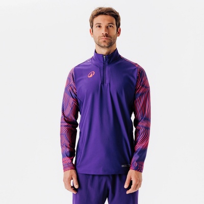 KIPSTA mikina s 1/2 zipem Viralto Wavy Club fialová/růžová