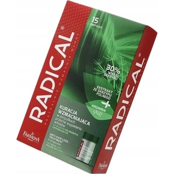 Farmona Radical Hair Loss starostlivosť proti vypadávániu vlasov Horse Tail Provitamine B5 Trichogen Polyplant Hair Inuline 15 x 5 ml