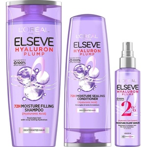 L'Oréal L'Oréal Elseve Комплект Hyaluron Plump - Шампоан, Балсам и Серум, 250 + 200 + 150 ml - baby